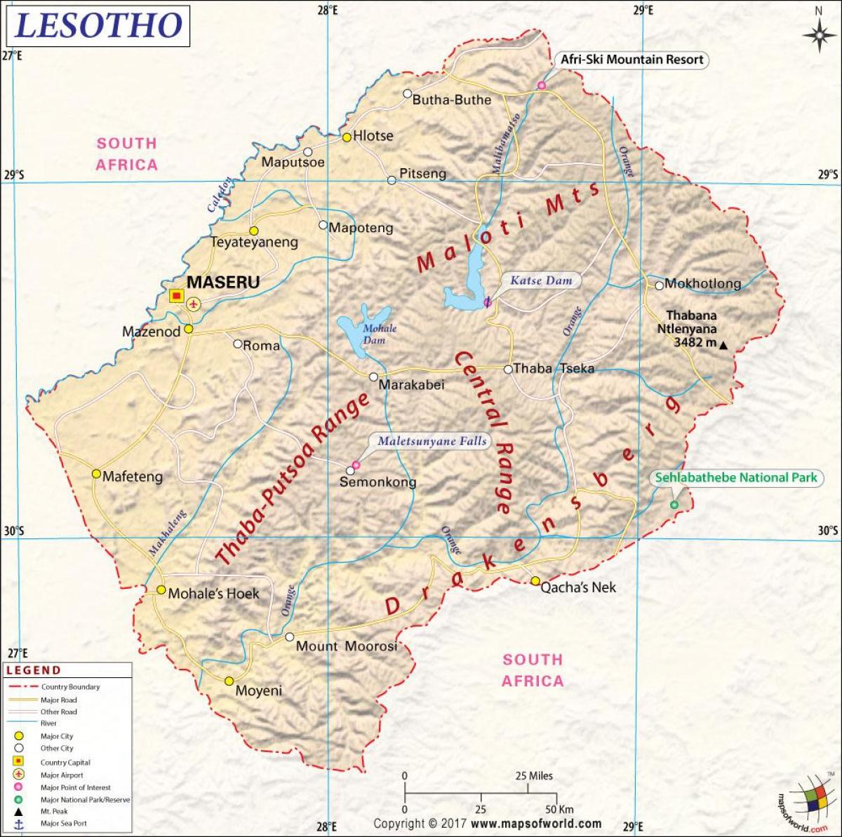 Lesotho kat foto