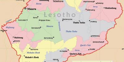 Kat jeyografik la nan Lesotho