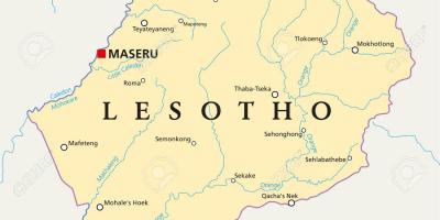 Kat jeyografik nan Lesotho maseru